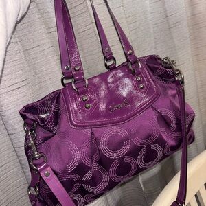 Coach Vibrant Purple Shoulder Bag